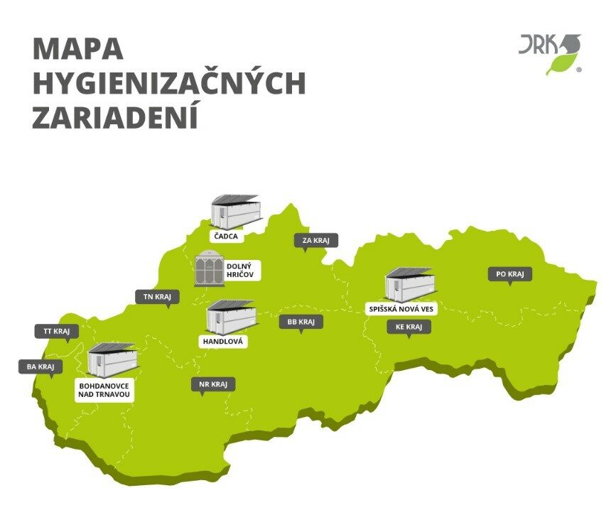 mapa hygienizacnych zariadeni