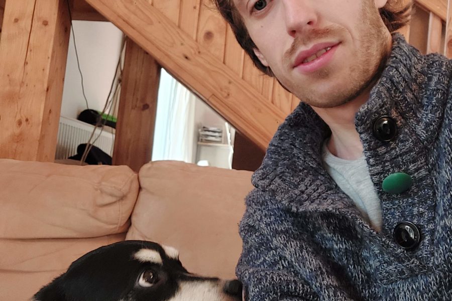 Dan so svojim psom.